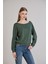 Kol Etek Kaşkorse Geniş Yaka Sweatshirt 1