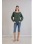 Kol Etek Kaşkorse Geniş Yaka Sweatshirt 2