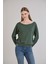 Kol Etek Kaşkorse Geniş Yaka Sweatshirt 3