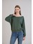 Kol Etek Kaşkorse Geniş Yaka Sweatshirt 4