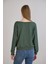 Kol Etek Kaşkorse Geniş Yaka Sweatshirt 8