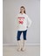 Kiraz Baskılı Kapşonlu Sweatshirt 1