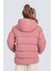 Kız Çocuk Kapüşonlu Nova Kumaş Kışlık Mont KM1010 3