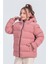 Kız Çocuk Kapüşonlu Nova Kumaş Kışlık Mont KM1010 4
