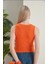 Kadın Halter Yaka Kaşkorse Turuncu Crop Atlet L 1