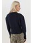 Kadın Slim Fit Yuvarlak Yaka Örgü Hırka Blue 4