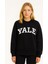 Yazı Baskılı Bisiklet Yaka Unisex Sweatshirt 1