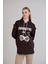 Kiraz Baskılı Kapşonlu Sweatshirt 2