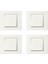 Grano Beyaz Anahtar Çerçeveli 4 Adet 2