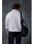 Erkek Oversize Düğmeli Polo Yaka Sweatshirt Gri 5