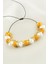 Sepetim Inci Boncuk Zincirli Bileklik-Sarı 2