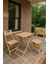 Naturi Balkon Bahçe Mutfak 3'lü Bistro Set 2 Sandalye 1 Masa 1