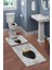 Modern Desenli 3'lü Banyo Paspas Takımı – Yıkanabilir Kaymaz Tabanlı Klozet Takımı KLZ0017 2