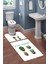 Modern Desenli 3'lü Banyo Paspas Takımı – Yıkanabilir Kaymaz Tabanlı Klozet Takımı KLZ0019 2