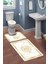 Modern Desenli 3'lü Banyo Paspas Takımı – Yıkanabilir Kaymaz Tabanlı Klozet Takımı KLZ0039 2