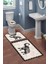 Modern Desenli 3'lü Banyo Paspas Takımı – Yıkanabilir Kaymaz Tabanlı Klozet Takımı KLZ0030 2