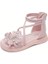 Tcherchı Kızlar Için Trendy Sevimli Rhinestone Kelebek Burnu Açık Sandalet, Yaz Için Nefes Alabilen Hafif Sandalet (Yurt Dışından) 1