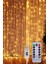 2x2 Metre Usb'li 8 Animasyonlu Uzaktan Kumandalı Gün Işığı Peri Tel LED Perde 3