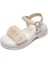 Tcherchı Kız Bebek Fırfırlı Peral Trendy Nefes Alabilen Burnu Açık Sandalet, Hafif Yumuşak Sandalet (Yurt Dışından) 1