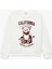 Ayıcık Baskılı Uzun Kollu Bisiklet Yaka Sweatshirt 1