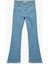 Dar Kalıp Pamuklu Yüksek Bel Ispanyol Paça Jean Pantolon - Flare Jeans 3
