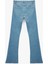 Dar Kalıp Pamuklu Yüksek Bel Ispanyol Paça Jean Pantolon - Flare Jeans 4