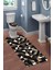 Modern Desenli 3'lü Banyo Paspas Takımı – Yıkanabilir Kaymaz Tabanlı Klozet Takımı KLZ0016 2