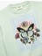 Uzun Kollu Bisiklet Yaka Pamuklu Kelebek Baskılı Sweatshirt 3