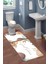 Modern Desenli 3'lü Banyo Paspas Takımı – Yıkanabilir Kaymaz Tabanlı Klozet Takımı KLZ0022 2