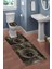 Modern Desenli 3'lü Banyo Paspas Takımı – Yıkanabilir Kaymaz Tabanlı Klozet Takımı KLZ0036 2