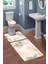 Modern Desenli 3'lü Banyo Paspas Takımı – Yıkanabilir Kaymaz Tabanlı Klozet Takımı KLZ0006 2