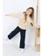 Kız Çocuk Jean Kargo Cepli Kot Pantolon Sweatshirtli Takım 3