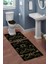 Modern Desenli 3'lü Banyo Paspas Takımı – Yıkanabilir Kaymaz Tabanlı Klozet Takımı KLZ0050 2