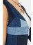 Denim Yelek Mavi Patchwork 5