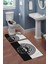 Modern Desenli 3'lü Banyo Paspas Takımı – Yıkanabilir Kaymaz Tabanlı Klozet Takımı KLZ0037 2