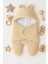 0-12 Ay Aralığı Peluş Welsoft Kumaş Kundak Bebek Battaniye Latte Renk 1