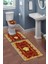 Modern Desenli 3'lü Banyo Paspas Takımı – Yıkanabilir Kaymaz Tabanlı Klozet Takımı KLZ0042 2