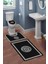 Modern Desenli 3'lü Banyo Paspas Takımı – Yıkanabilir Kaymaz Tabanlı Klozet Takımı KLZ0044 2
