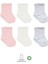 Bistyle Basic Penye Soket Çorap 6'lı BS10101B Pembe Ekru Gri 1