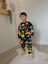 Karısık Desenli Baskili Şardonlu 3 Iplik Sweatshirt-Eşofman Altı Kışlık Erkek Çocuk Takım 2