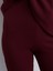 71910 Yüksek Bel Örme Pantolon-Bordo 4