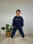 Sonik Renkli Baskili Şardonlu 3 Iplik Sweatshirt-Eşofman Altı Kışlık Erkek Çocuk Takım 3