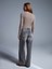 72056 %100 Pamuk Yüksek Bel Wide Leg Jean-Antrasit 2