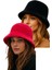 Kadın Soft Peluş Ayarlanabilir Ipli Bucket Kova Şapka 2’li Set 1