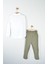 Fermuarlı Polo Sweat & Haki Pantolon 2’li Takım(7-10) 3