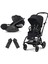 Eezy S Twist+2 (Magic Black) + Eezy Twist Adaptör + Cybex Cloud T Isize (Sephia Black) 1