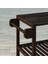 Masif Akasya Mutfak Servis Arabası 799X349X850 Mm, Espresso Renk 3