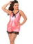 Nar Çiçeği Saten Babydoll Şortlu Takım 1