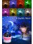 Renkli Pilli Gökyüzü Yıldız Projeksiyon Masa ve Tavan Işık Lambası 4