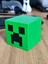 Yeşil Minecraft Creeper Kafası Aydınlatma Masa Lambası, LED Mum Hediyeli 5